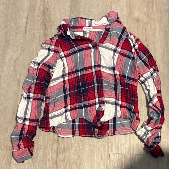 Love, Fire Vibrant Plaid Shirt - Picture 1 of 2